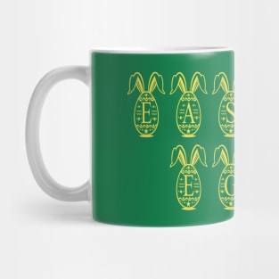 Yelllow Easter Eggs Mug